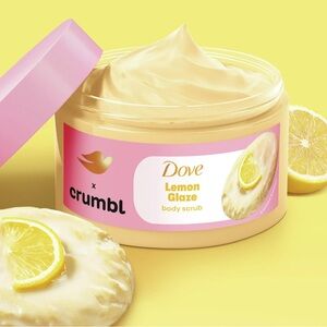 Dove Crumbl Exfoliating Body Scrub Lemon Cookie, 15 oz